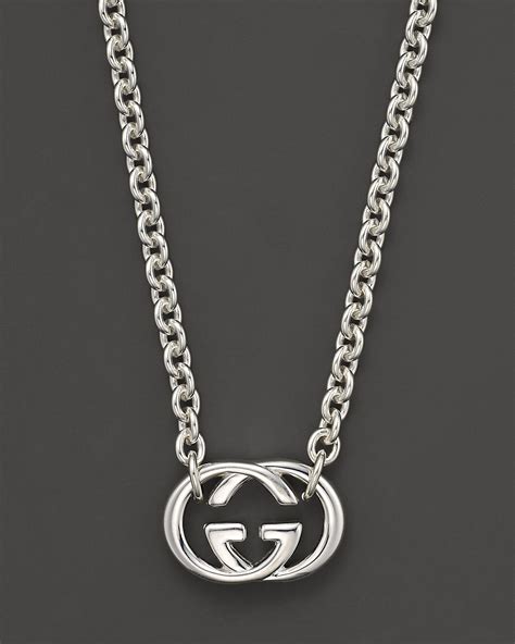 men's gucci necklaces|gucci silver britt necklace men's.